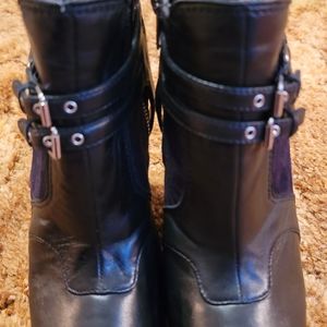 Sam Edelman 9M black & leather suede boots; never worn outdoors